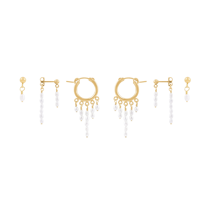 Consie Trio Earring Stack  - Gold