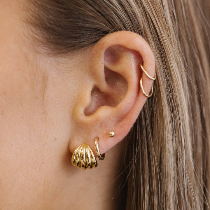 Isabella Trio Earring Stack  - Gold