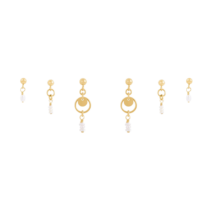 Stevie Trio Earring Stack  - Gold