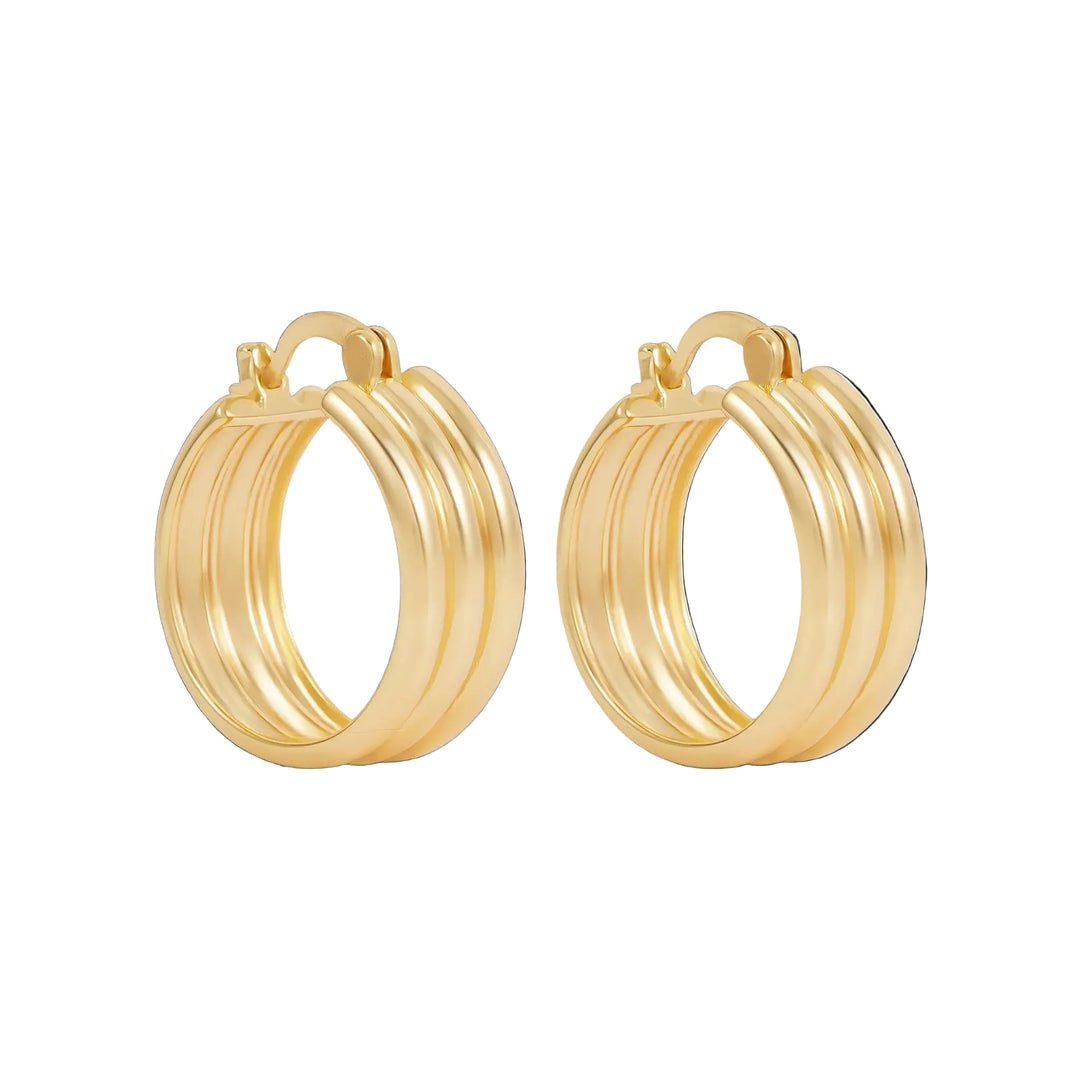 Tessa Hoop Earrings - Gold